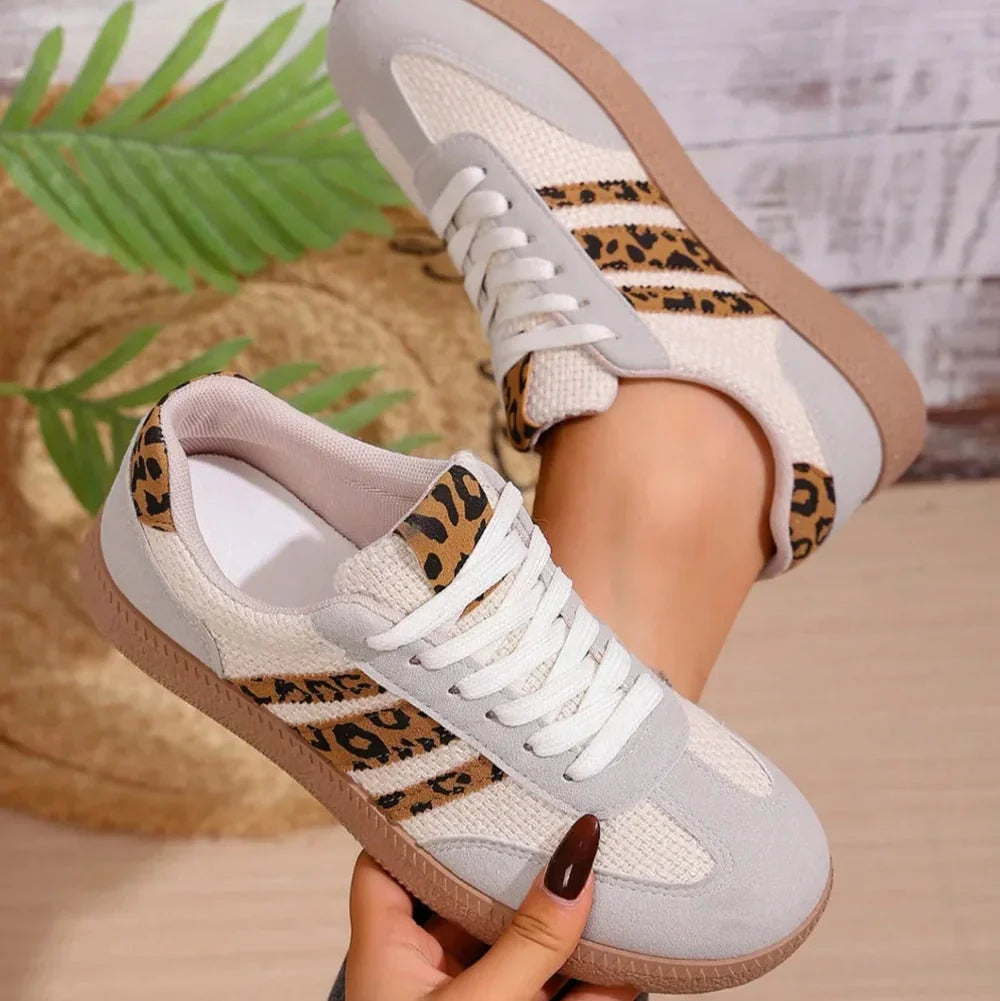 [Limitierte Auflage] Samba Retro-Leopard-Sneaker