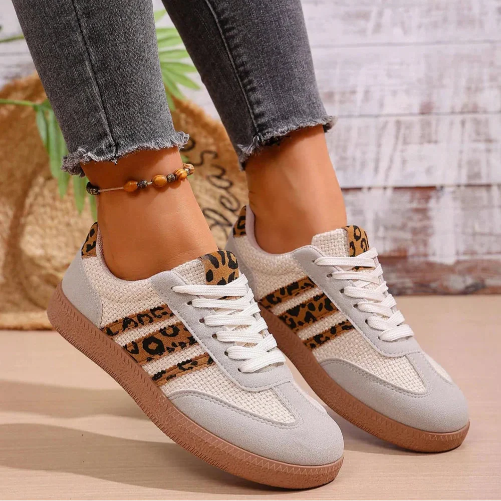 [Limitierte Auflage] Samba Retro-Leopard-Sneaker
