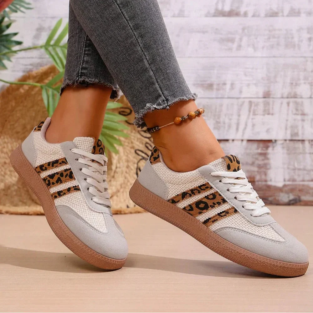 [Limitierte Auflage] Samba Retro-Leopard-Sneaker