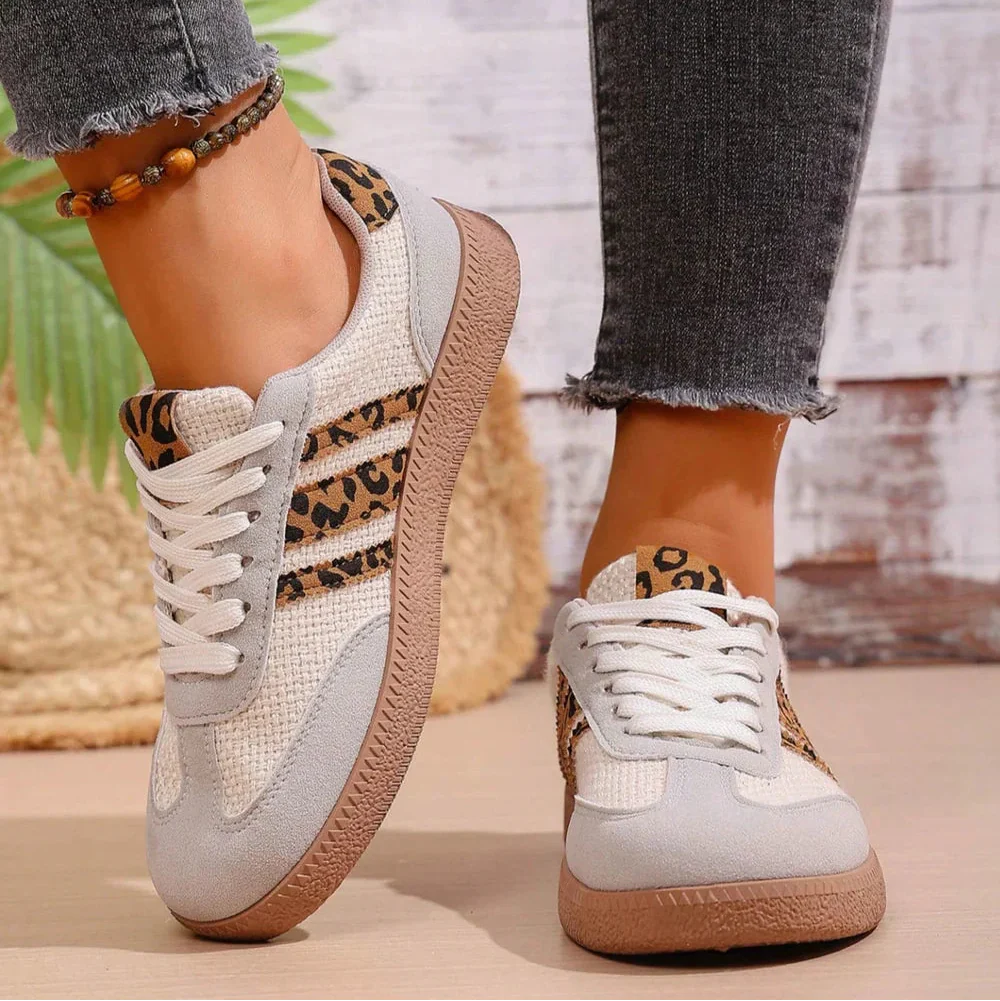 [Limitierte Auflage] Samba Retro-Leopard-Sneaker