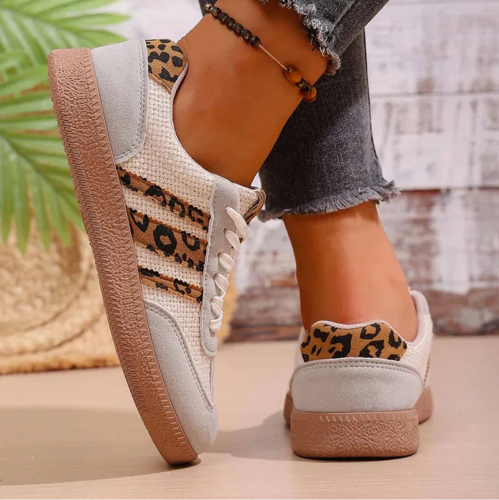 [Limitierte Auflage] Samba Retro-Leopard-Sneaker