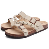 Arden Geflochtene Kork-Komfortsandalen