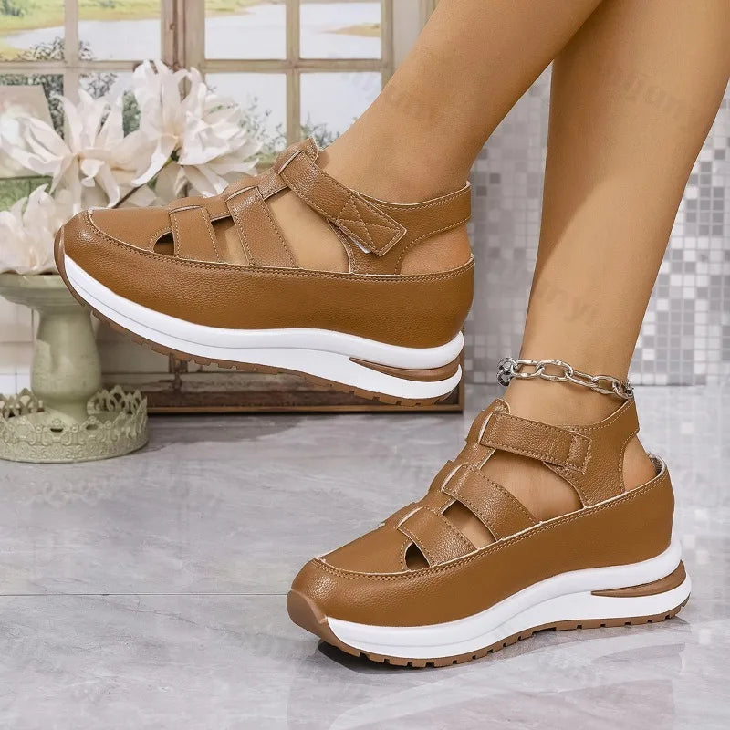 Solenne Casual-Plateau-Sandalen