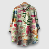 Elegante Bluse mit Blumenmuster