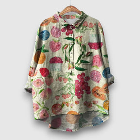 Elegante Bluse mit Blumenmuster