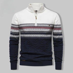 Pullover mit Reißverschlusskragen