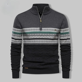 Pullover mit Reißverschlusskragen
