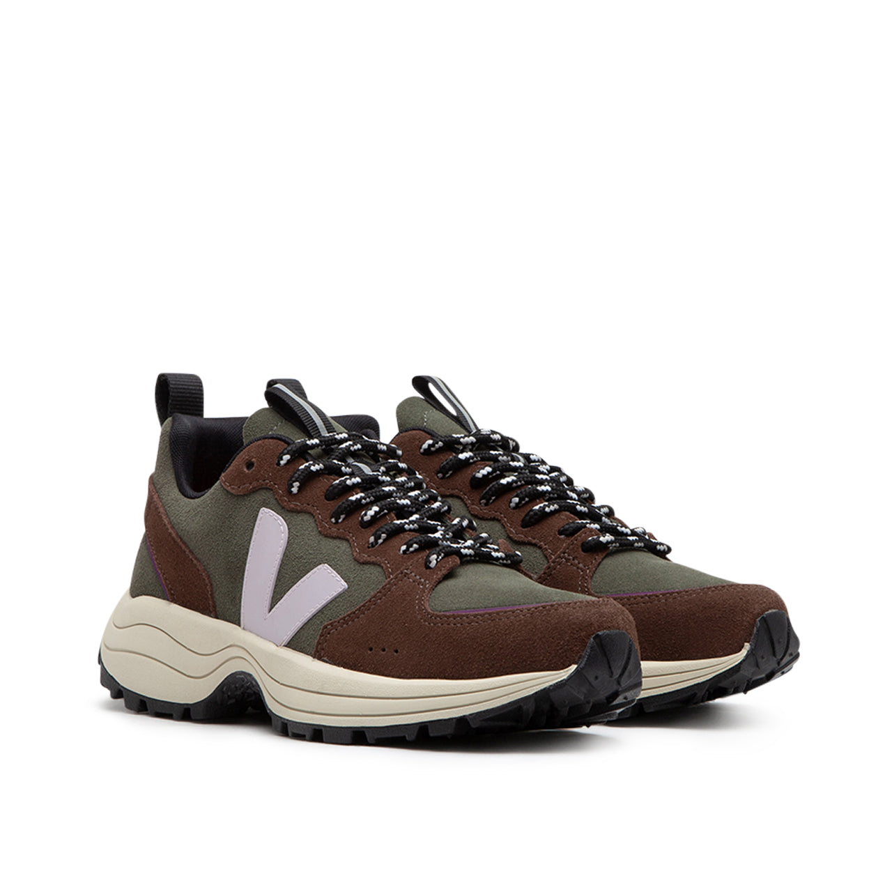 Damen Venturi Wildleder-Sneaker (Grün / Braun)