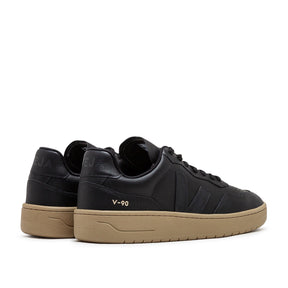 V-90 O.T. Leder-Sneakers (Schwarz)