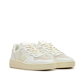 Damen V-10 Prime Ledersneaker (Beige)