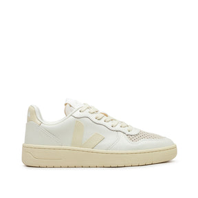 Damen V-10 Prime Ledersneaker (Beige)