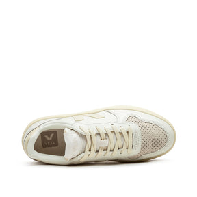 Damen V-10 Prime Ledersneaker (Beige)