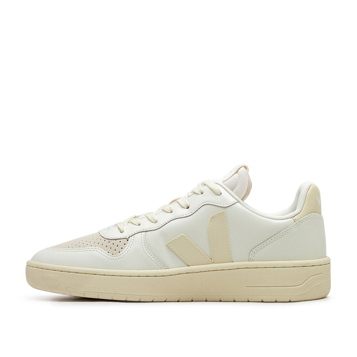 V-10 Prime Ledersneakers (Beige)