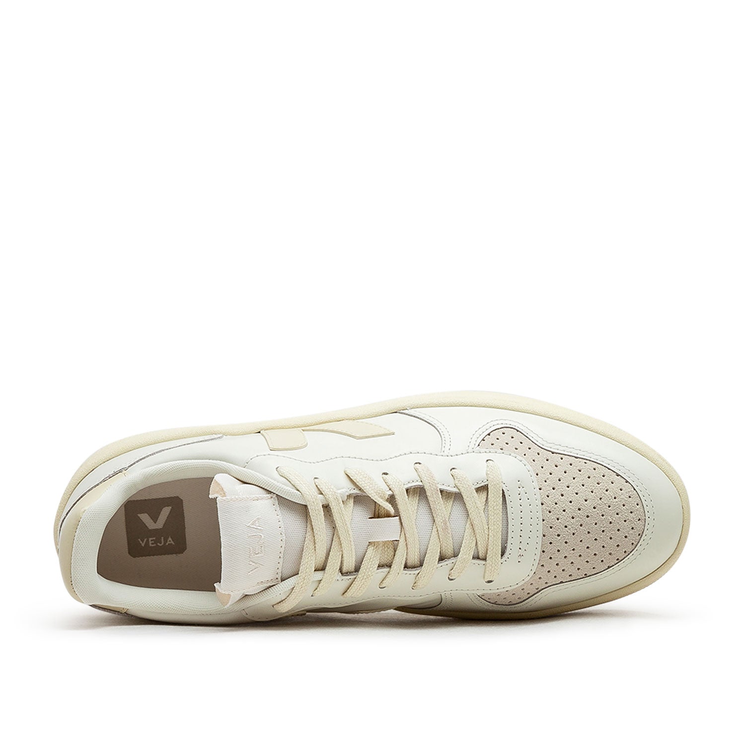 V-10 Prime Ledersneakers (Beige)
