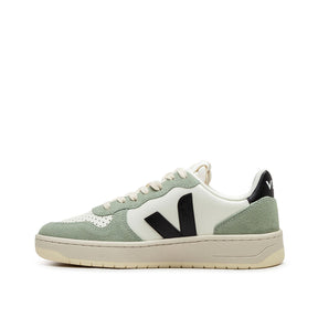 V-10 Prime Leather Damen-Sneaker (Beige / Grün / Schwarz)