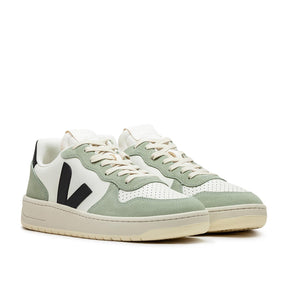 V-10 Prime Ledersneaker (Beige / Grün / Schwarz)