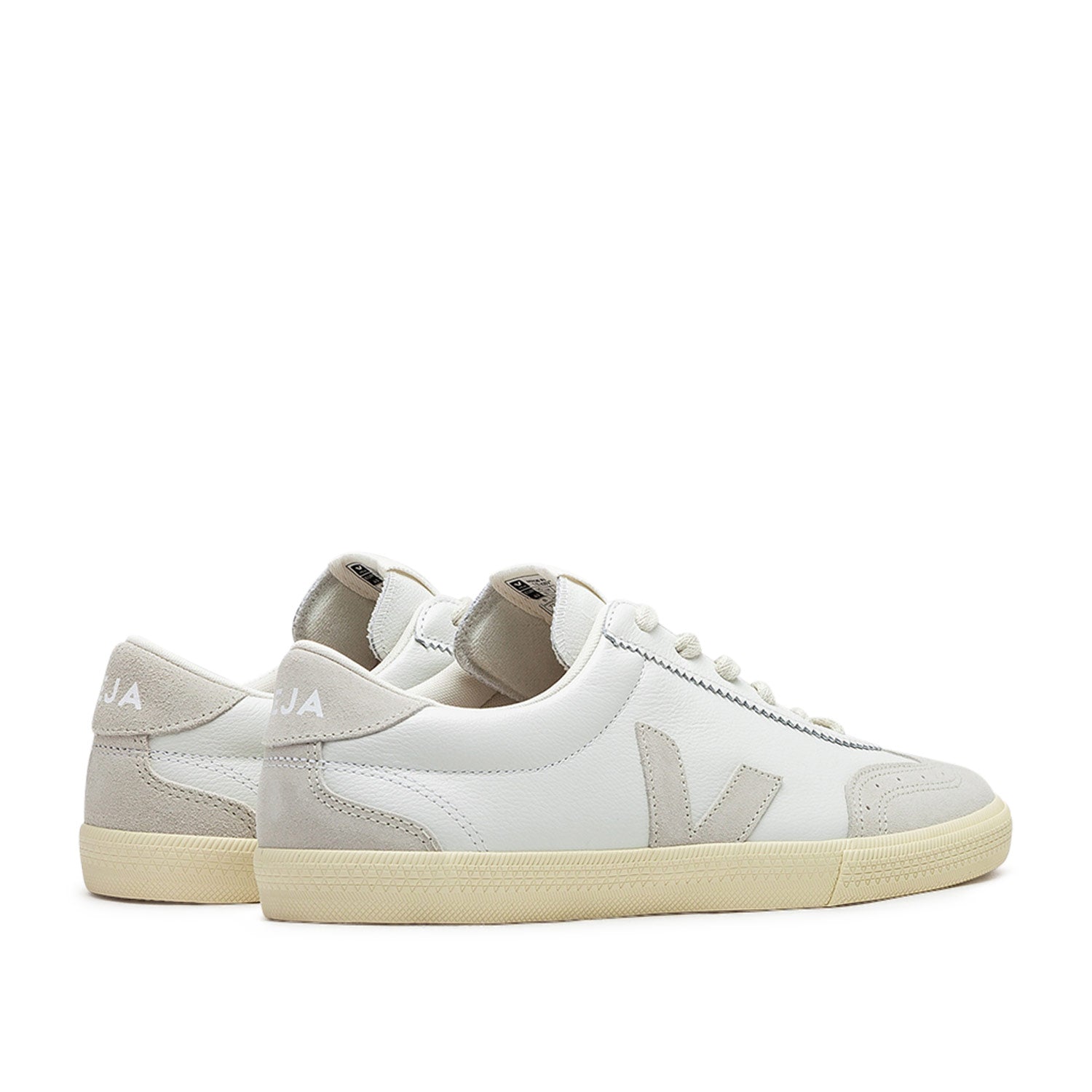 Volley O.T. Leder-Sneakers (Weiß / Beige)