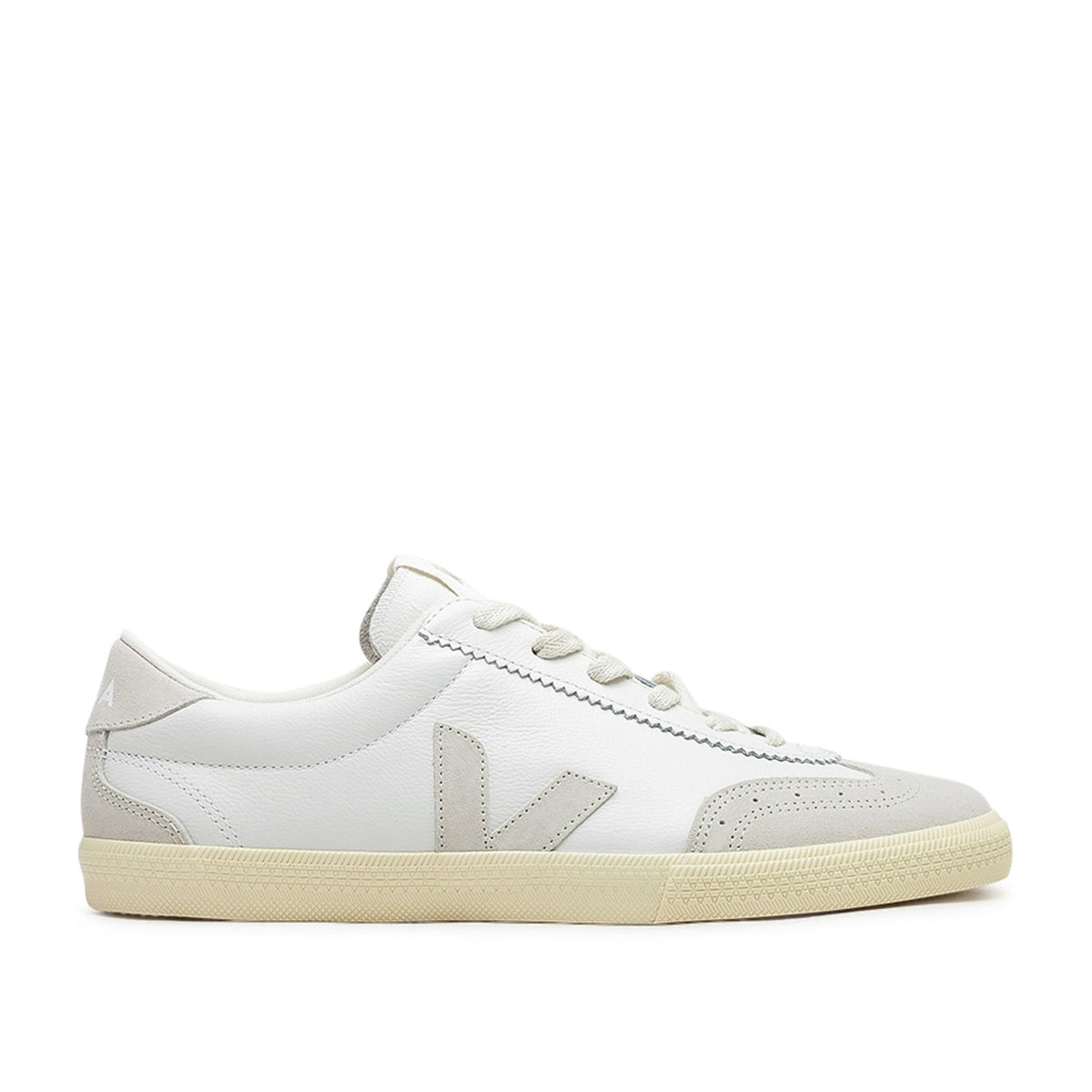 Volley O.T. Leder-Sneakers (Weiß / Beige)