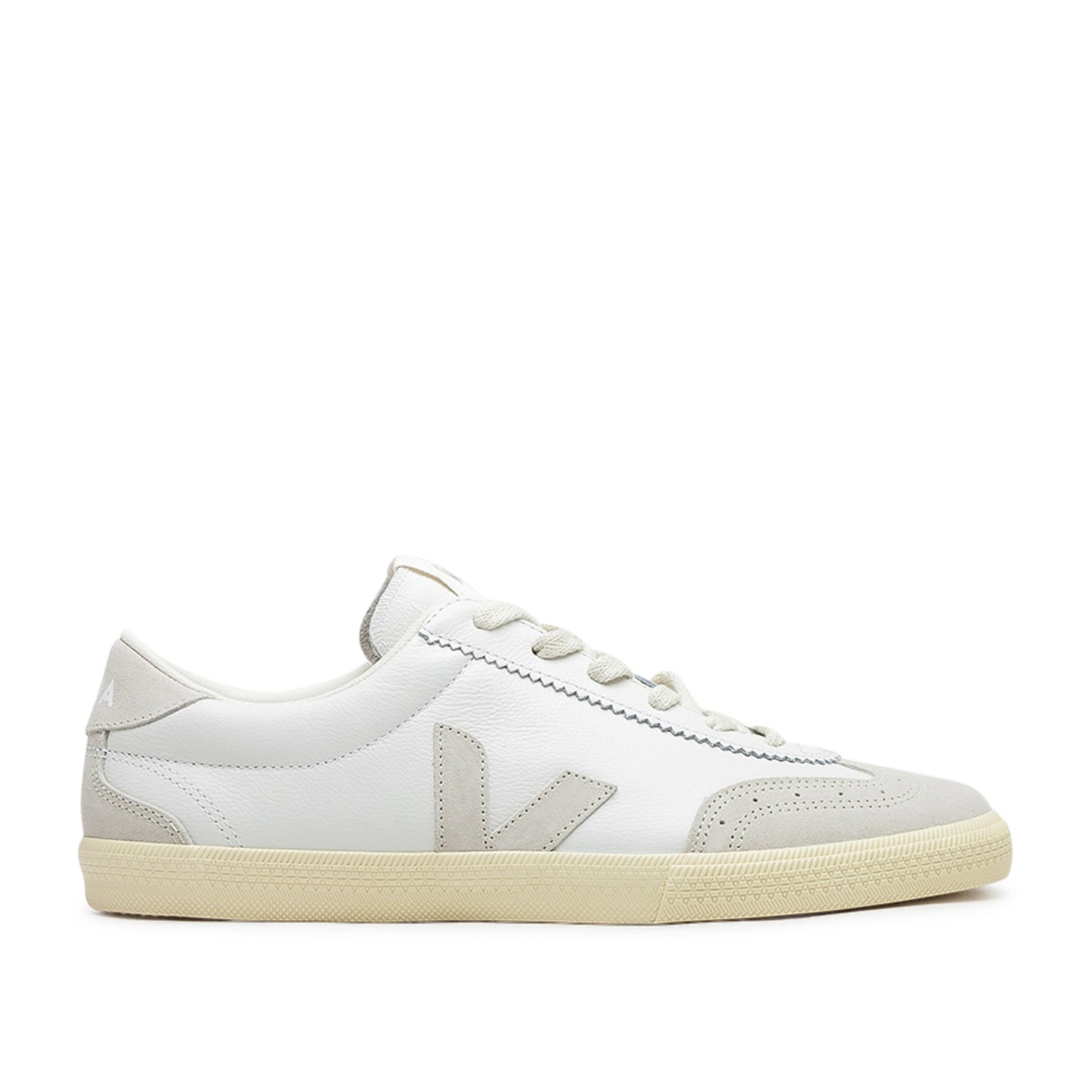 Volley O.T. Leder-Sneakers (Weiß / Beige)