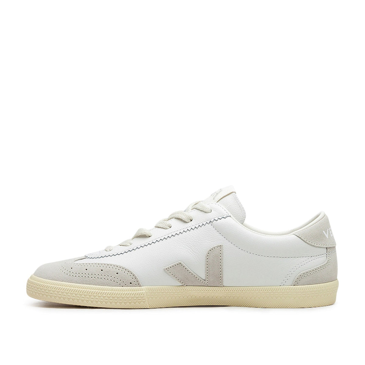 Volley O.T. Leder-Sneakers (Weiß / Beige)