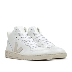 V-15 Leder-Sneakers (Weiß / Natur)