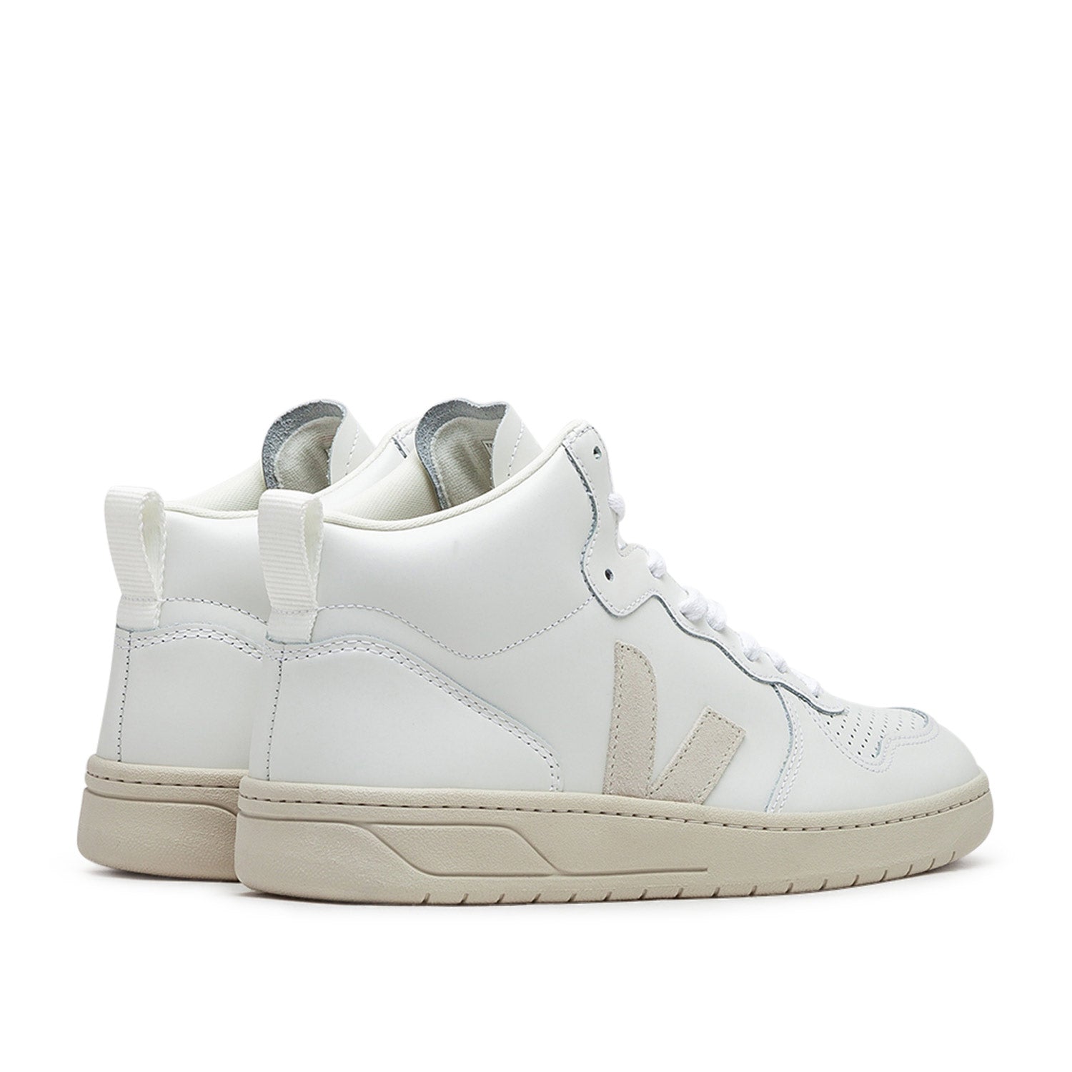 V-15 Leder-Sneakers (Weiß / Natur)