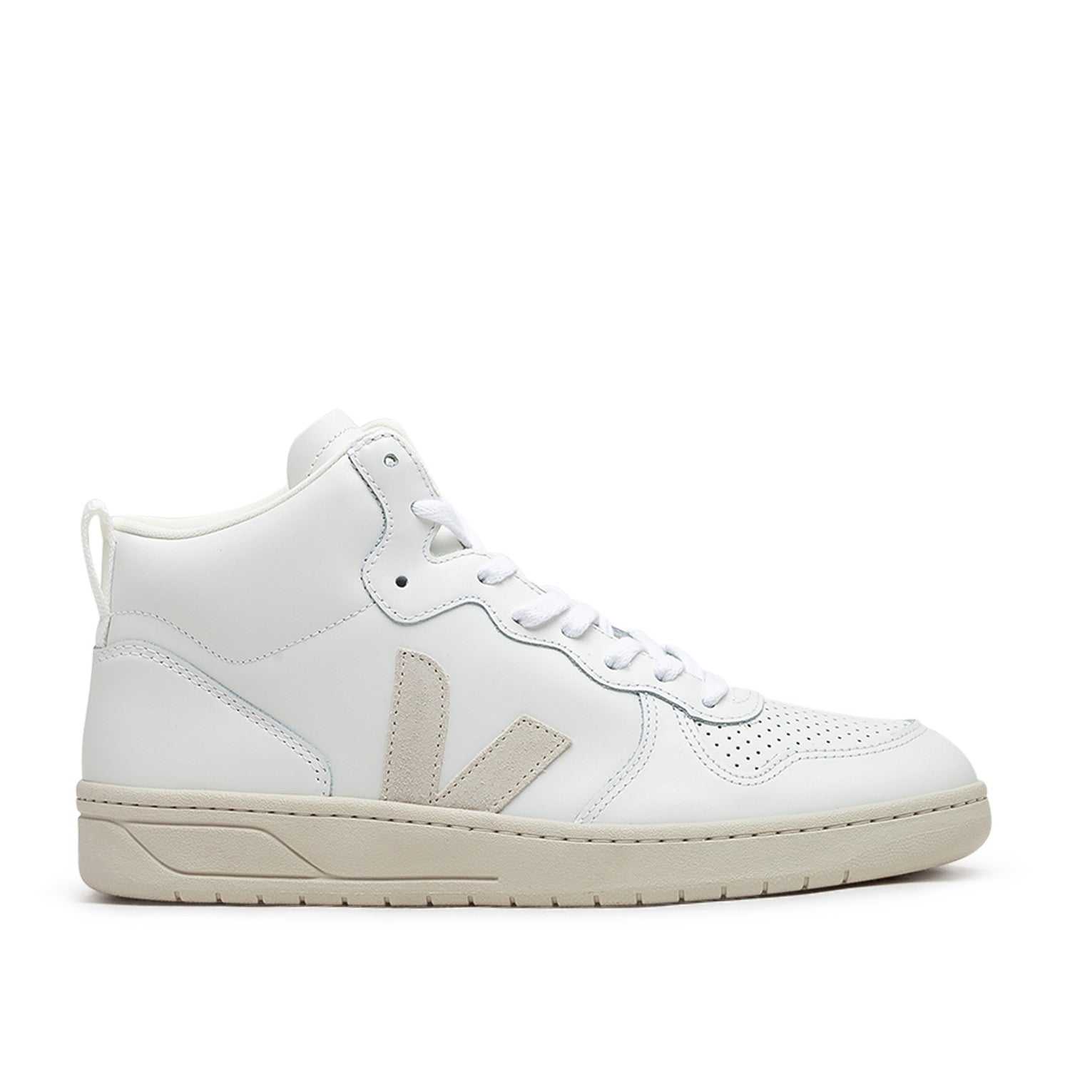 V-15 Leder-Sneakers (Weiß / Natur)