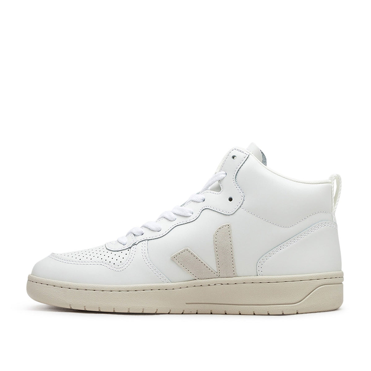 V-15 Leder-Sneakers (Weiß / Natur)