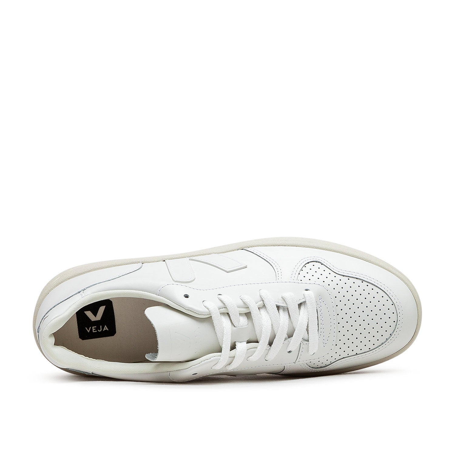 V-10 Leder-Sneaker (Weiß)