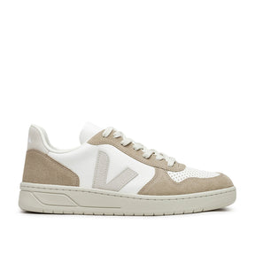 V-10 Leder-Sneakers (Beige / Braun)