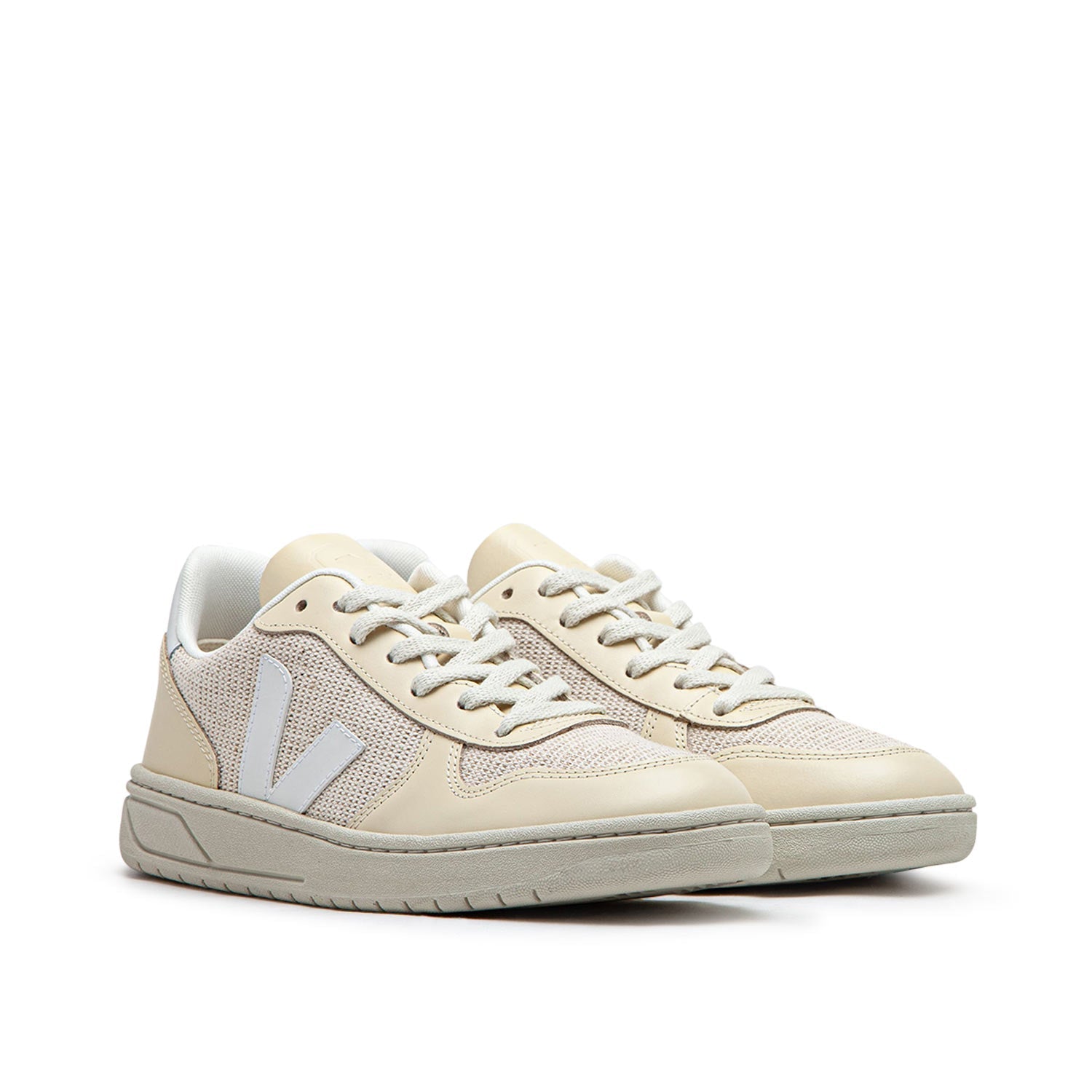Damen V-10 Sneakers (Creme / Weiß)