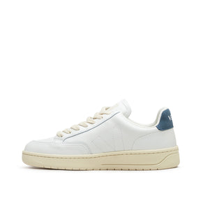 Damen V-12 Stitch O.T. Leder-Sneaker (Weiß / Blau)