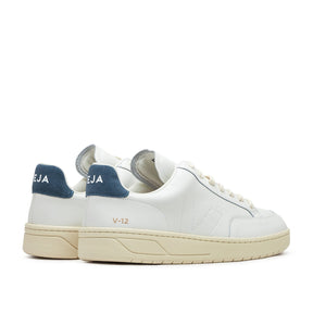 V-12 Stitch O.T. Leder-Sneaker (Weiß / Blau)