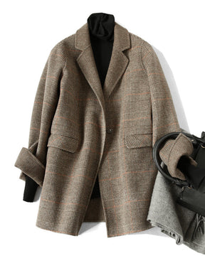 Ségolène | Classic Plaid Winter Coat