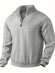 Vintage Herren-Strickjacke mit Reißverschluss