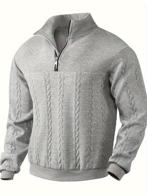 Vintage Herren-Strickjacke mit Reißverschluss