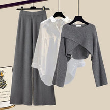 Langärmliges Dreiteiliges Set