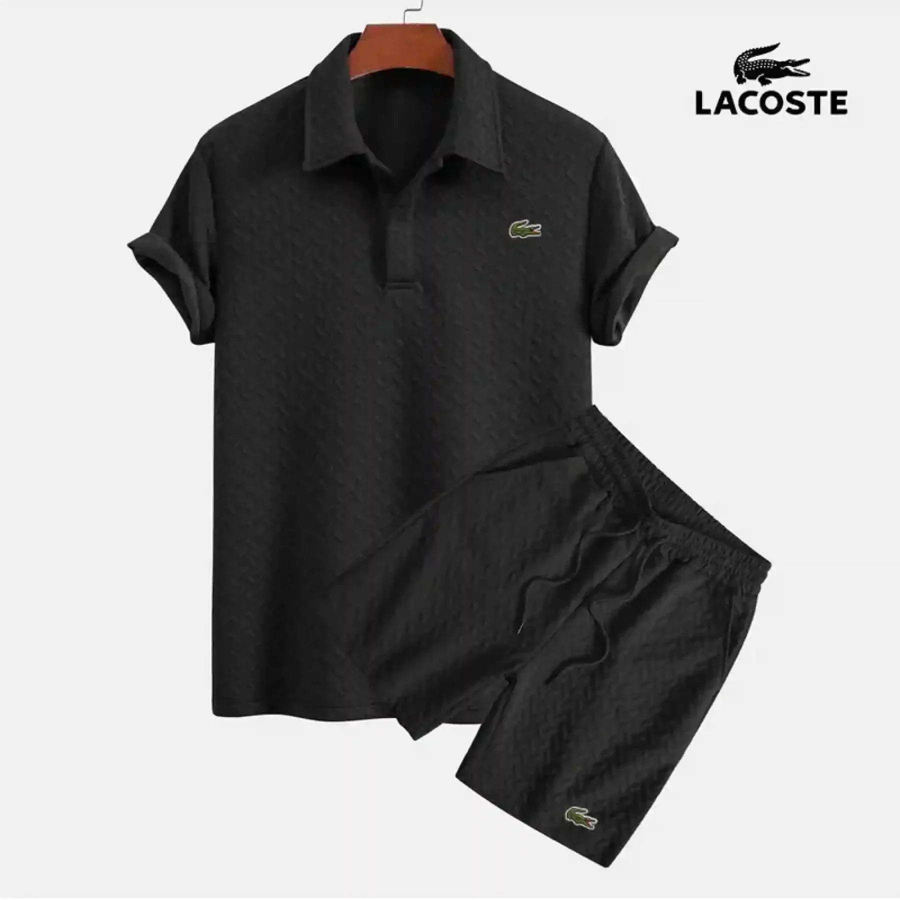 LC™ | Lattice Poloshirt- und Shorts-Ensemble