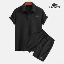 LC™ | Lattice Poloshirt- und Shorts-Ensemble