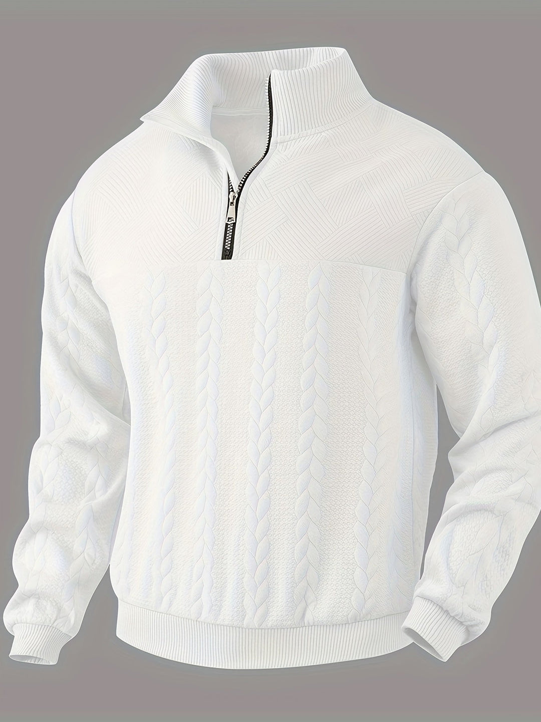 Vintage Herren-Strickjacke mit Reißverschluss
