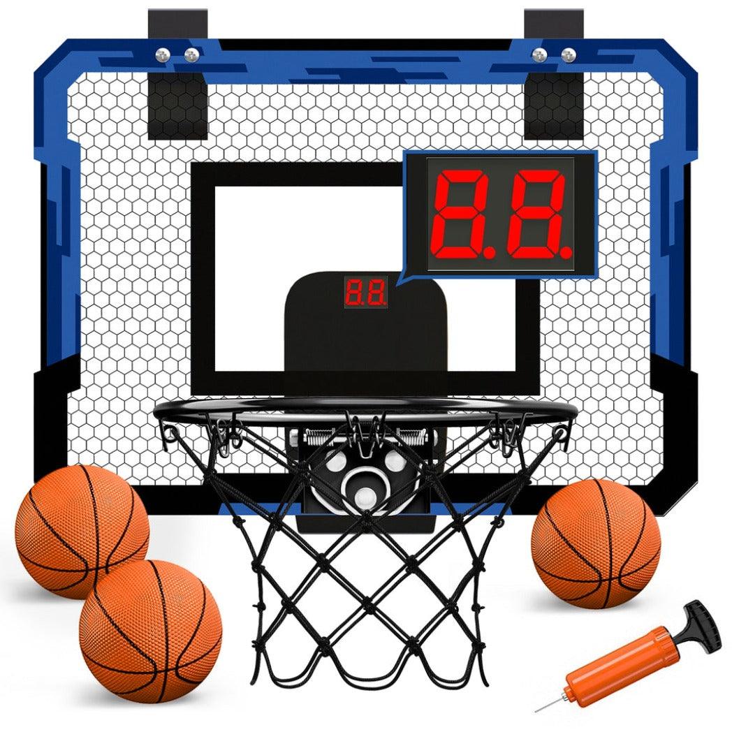 Tragbarer Basketballkorb mit Anzeigetafel und 3 kostenlosen Bällen