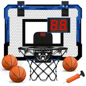 Tragbarer Basketballkorb mit Anzeigetafel und 3 kostenlosen Bällen