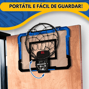Tragbarer Basketballkorb mit Anzeigetafel und 3 kostenlosen Bällen