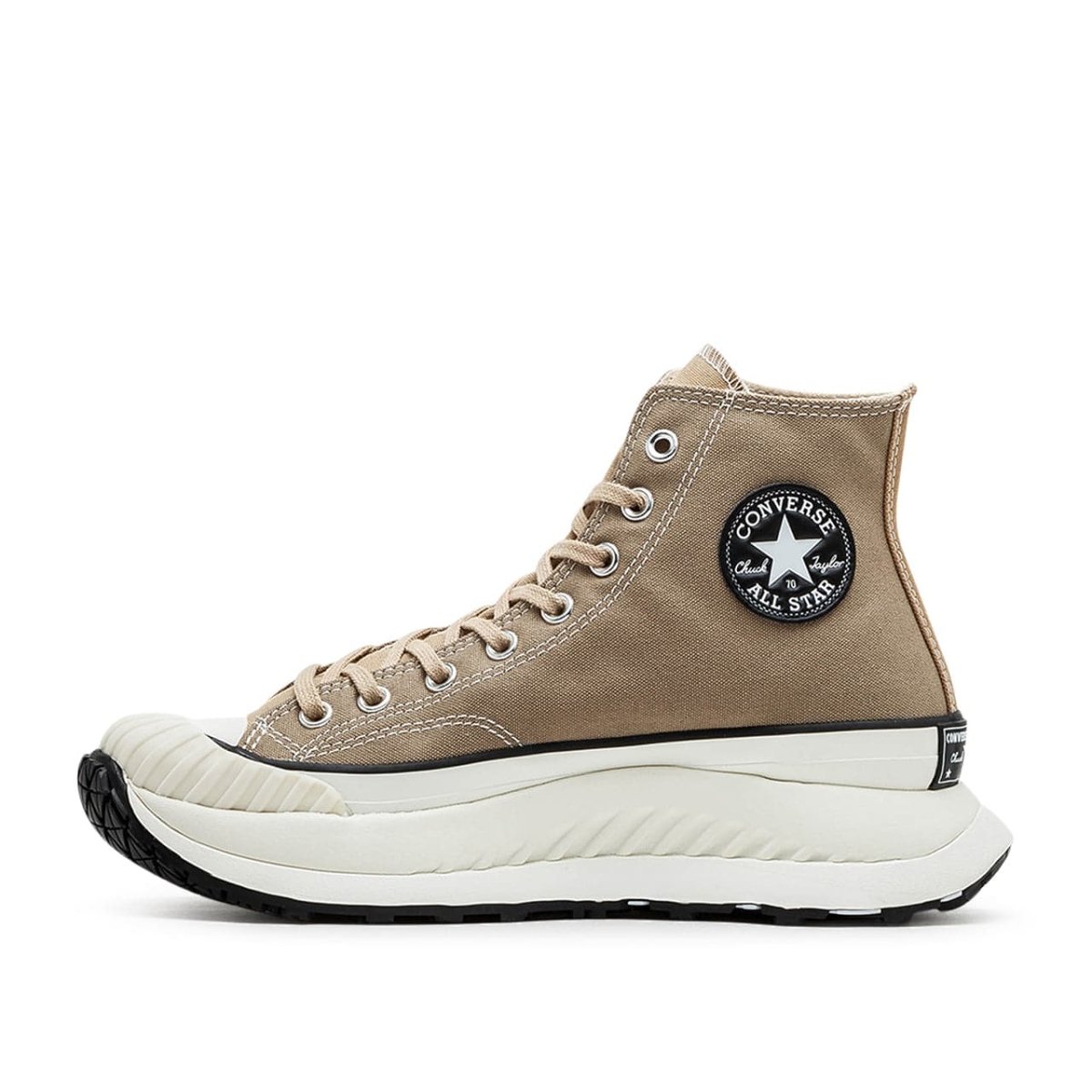 Klassische High-Top-Sneaker (Braun / Weiß)