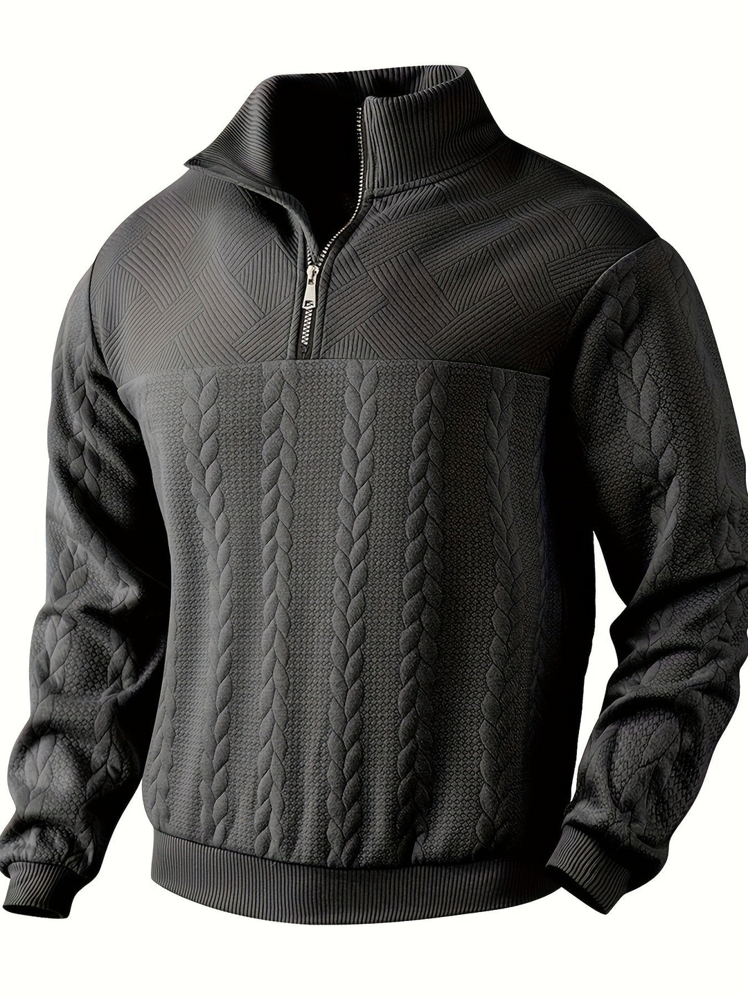 Vintage Herren-Strickjacke mit Reißverschluss