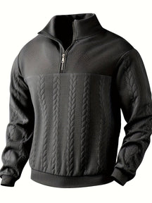 Vintage Herren-Strickjacke mit Reißverschluss
