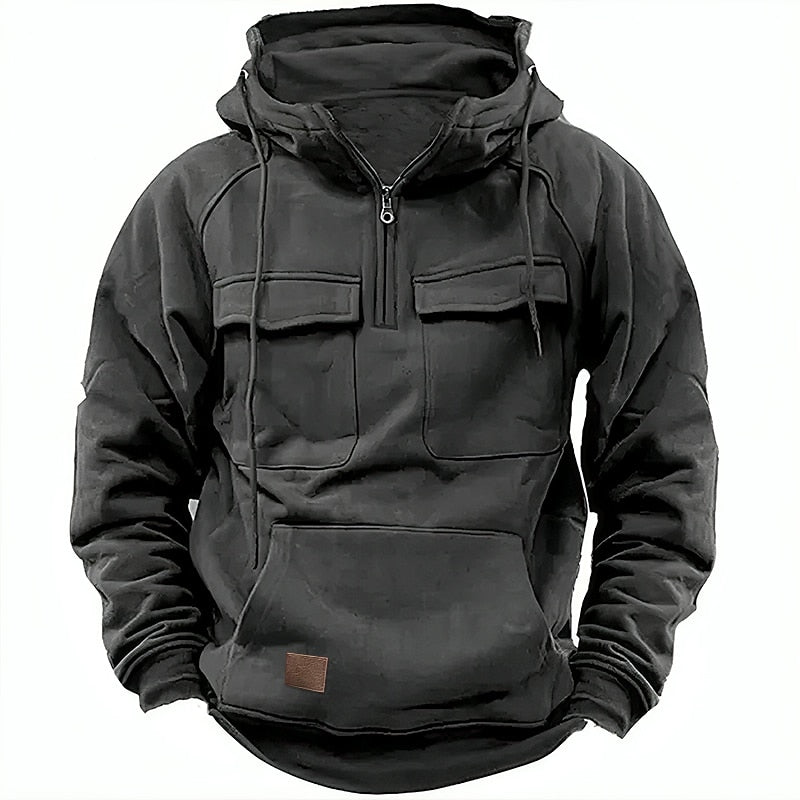 Winterpullover mit Kapuze
