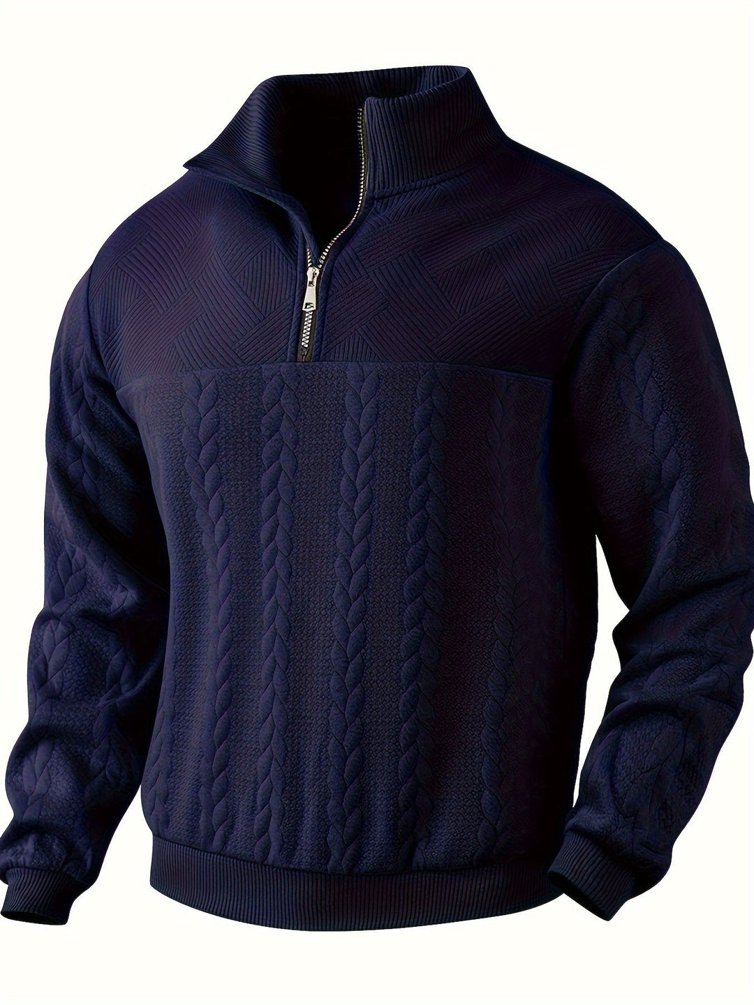 Vintage Herren-Strickjacke mit Reißverschluss