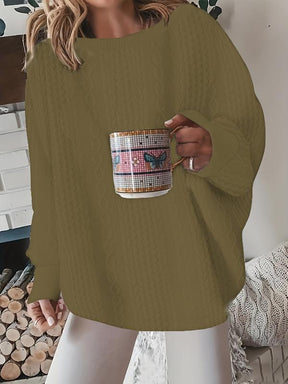 Grober Strickpullover mit Rundhalsausschnitt für Katzen