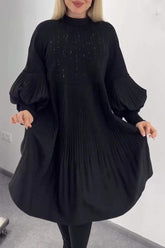 Damenkleid mit Falten